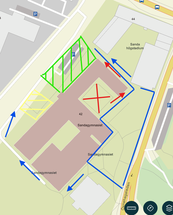 Karta studentutspring Sandagymnasiet 2026